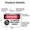 Signmission All Drivers Must Chock Wheels Danger Sign, Aluminum, 10in W x 7in L, 2PK OS-2PACK-DS-A-710-L-1025 - alternate 7